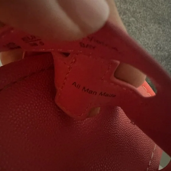 Women's Coral/Pink Slide Sandals 8 - Picture 2 of 9